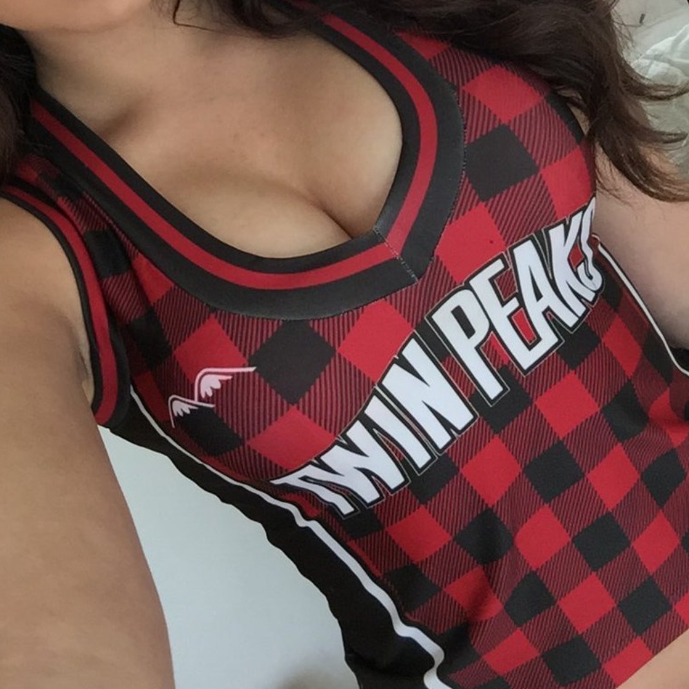 Sexy Twin Peaks waitress top Halloween sz xxs